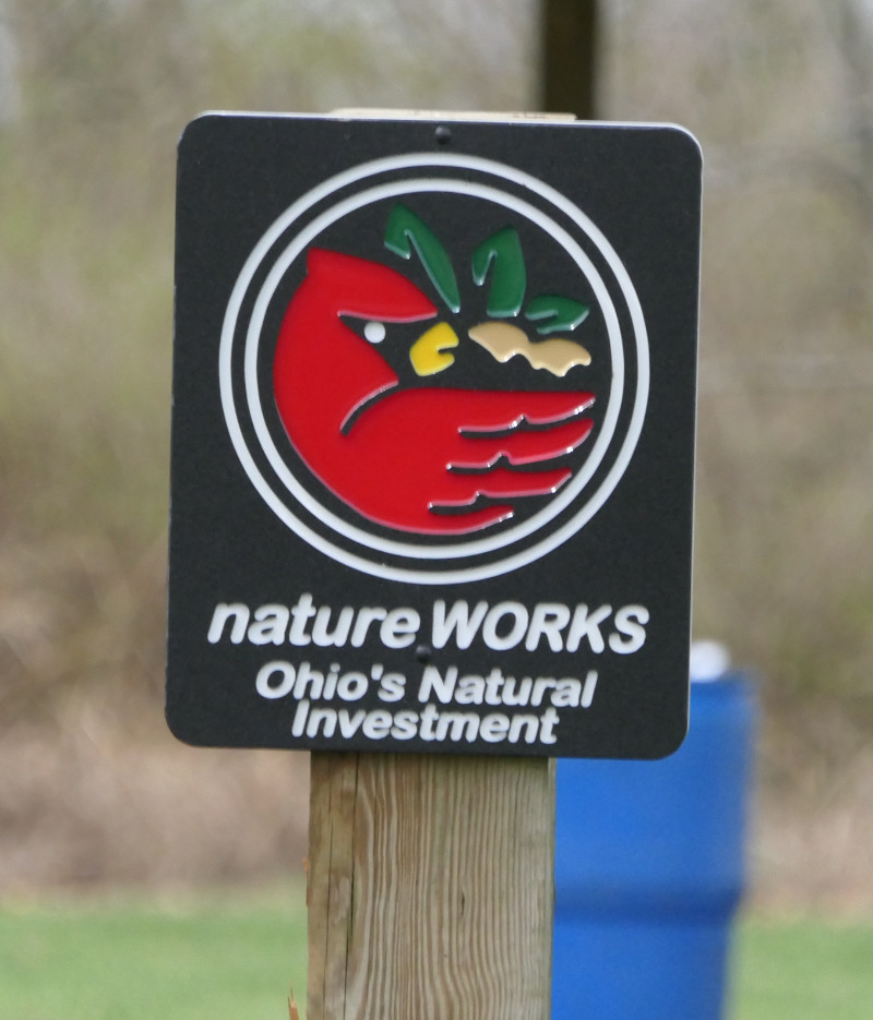 Nature Works sign at Ohio's Millennium Grove